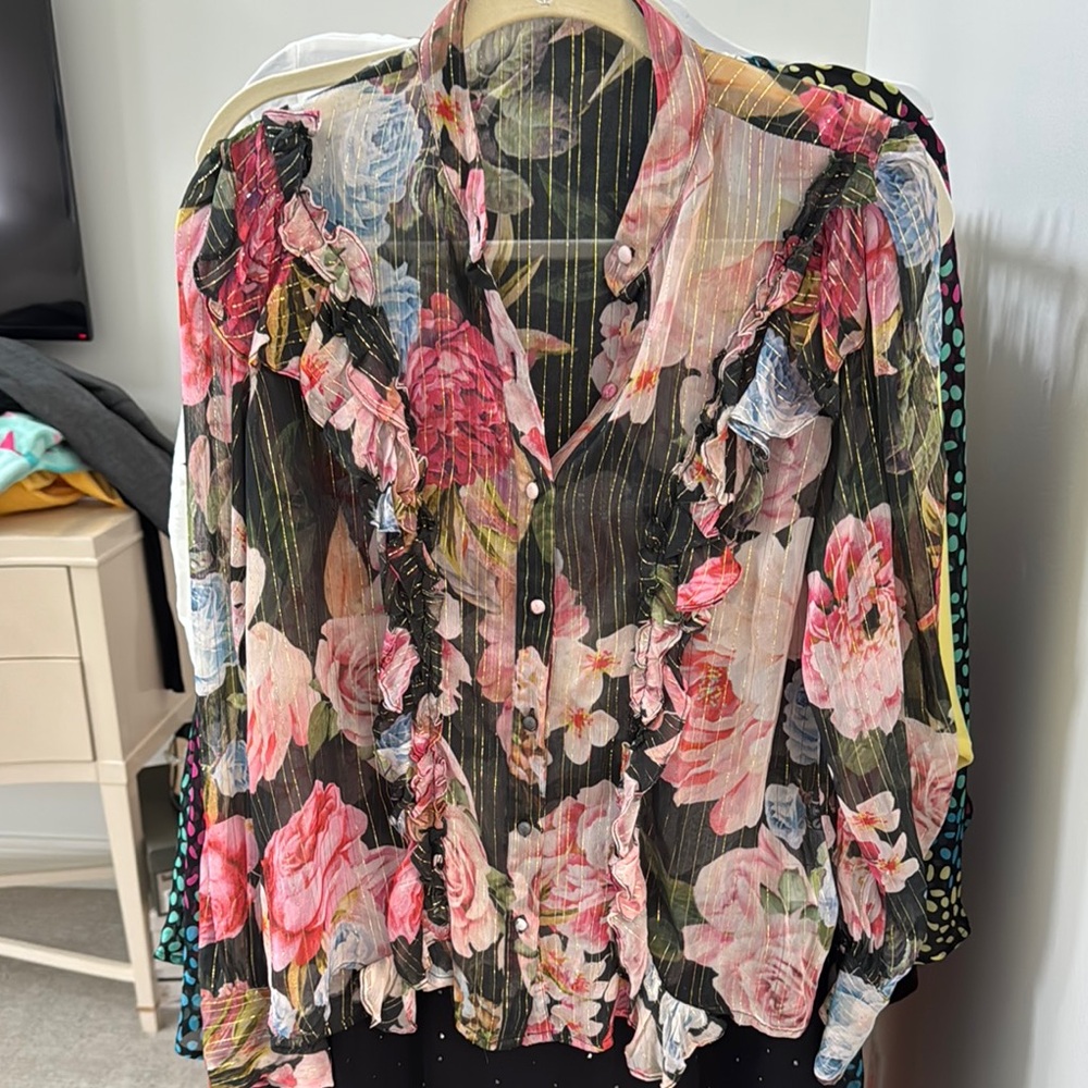 Floral Sheer Women's Top